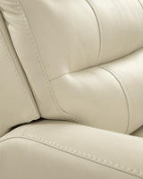 Pennacle Pier Canvas Leather Power Recliner view 3