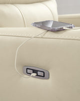 Pennacle Pier Canvas Leather Power Recliner view 4