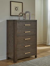 Radkin Burnished Brown Chest of Drawers from Ella Furniture