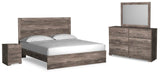 Ralinksi Gray Panel Bedroom Set view 3