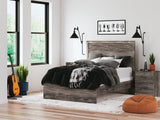 Ralinksi Gray Panel Bedroom Set Full 5: Bed, Dresser, Mirror, Chest, NightStand from Ella Furniture
