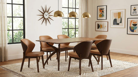 Randolph 79-inch Smart Top Rectangular Dining Table Sheesham and Brown view 9