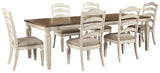 Realyn Chipped White Dining Set 2 view 3
