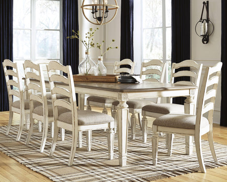 Realyn Chipped White Dining Set 2 view 6