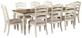 Realyn Chipped White Dining Set 2 view 7