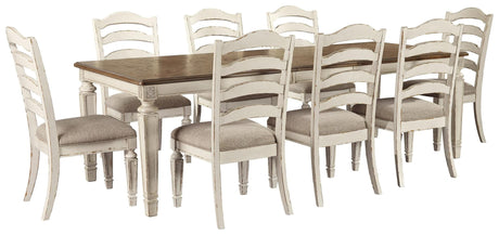 Realyn Chipped White Dining Set 2 view 7