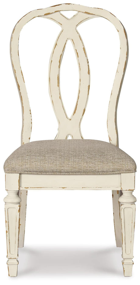 Realyn Chipped White Dining Set view 5