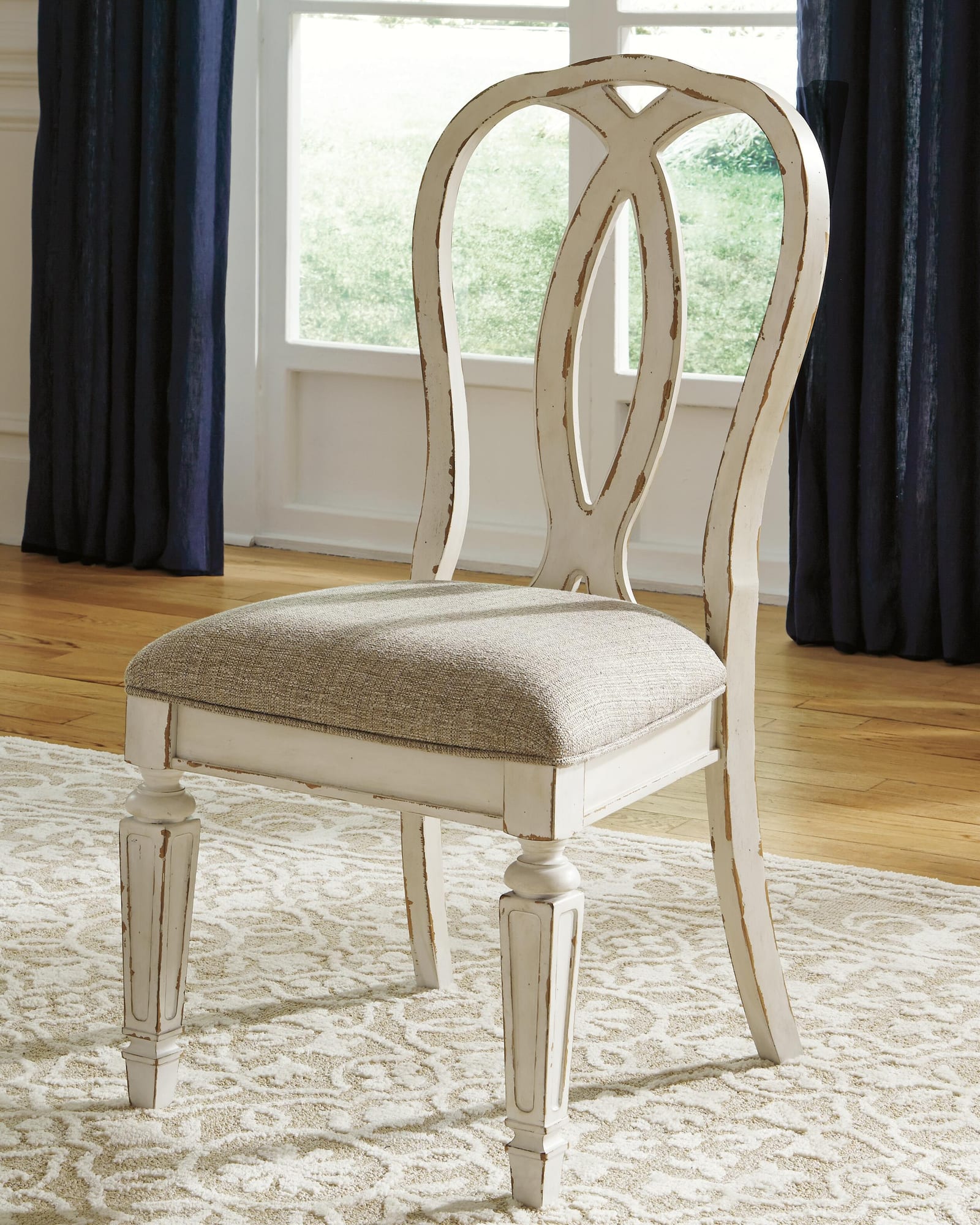 Realyn Chipped White Dining Set view 8
