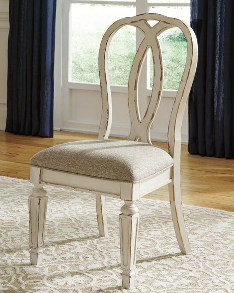 Realyn Chipped White Dining Set view 8