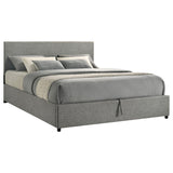 Reeves Upholstered Eastern King Lift-Top Storage Platform Bed Grey view 5