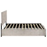 Reeves Upholstered Full Lift-Top Storage Platform Bed Beige view 9
