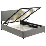 Reeves Upholstered Full Lift-Top Storage Platform Bed Grey from Ella Furniture