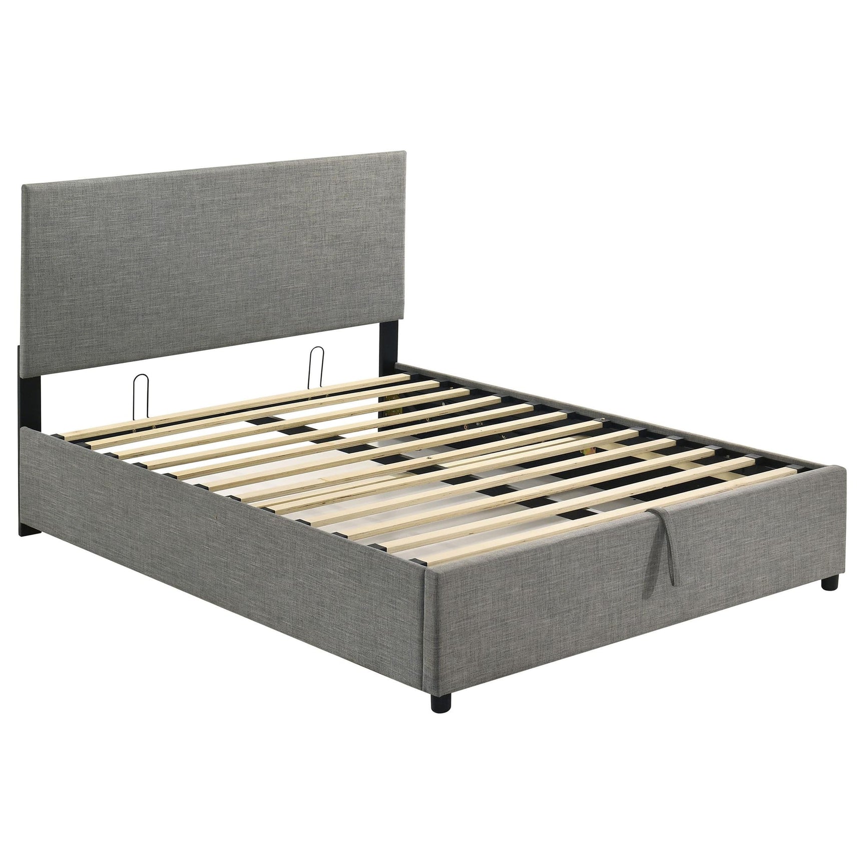 Reeves Upholstered Full Lift-Top Storage Platform Bed Grey view 4