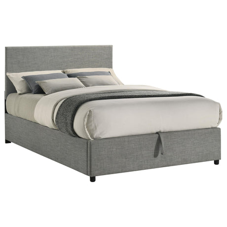 Reeves Upholstered Full Lift-Top Storage Platform Bed Grey view 5