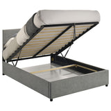 Reeves Upholstered Full Lift-Top Storage Platform Bed Grey view 6