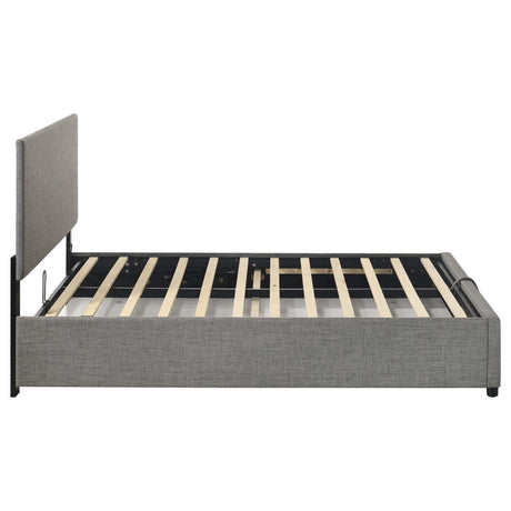 Reeves Upholstered Full Lift-Top Storage Platform Bed Grey view 9