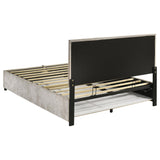 Reeves Upholstered Queen Lift-Top Storage Platform Bed Beige view 8