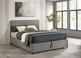 Reeves Upholstered Queen Lift-Top Storage Platform Bed Grey view 2