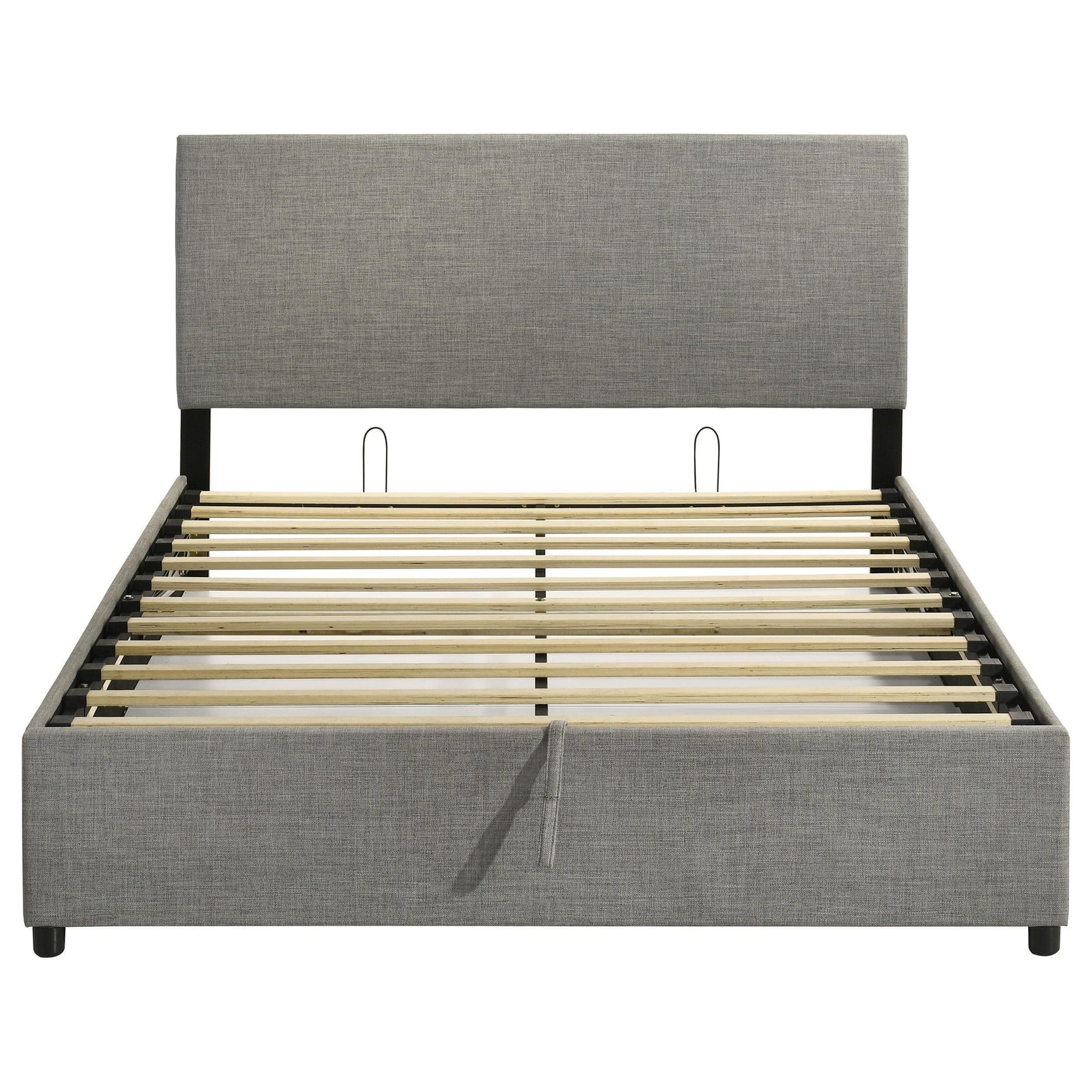 Reeves Upholstered Queen Lift-Top Storage Platform Bed Grey view 7