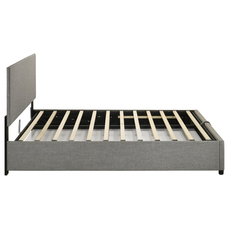 Reeves Upholstered Queen Lift-Top Storage Platform Bed Grey view 9