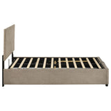 Reeves Upholstered Twin Lift-Top Storage Platform Bed Tan view 9