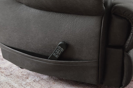 Revived and Restored Granite Faux Leather Power Lift Recliner detail view