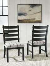 Ridgester Beige/Black Next-Gen Nuvella™ Dining Chair from Ella Furniture