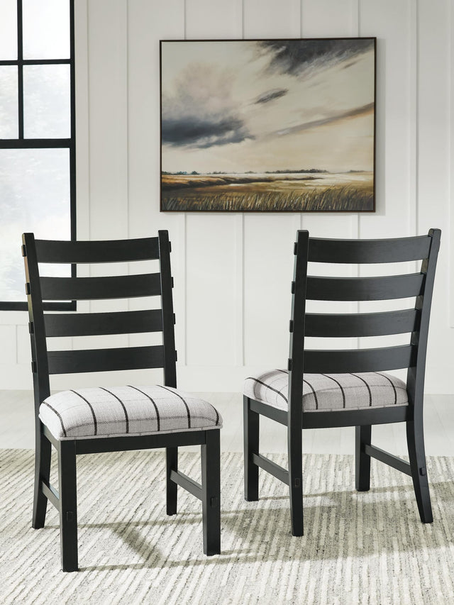 Ridgester Beige/Black Next-Gen Nuvella™ Dining Chair from Ella Furniture