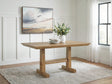 Ridgester Light Brown Counter Height Dining Table from Ella Furniture
