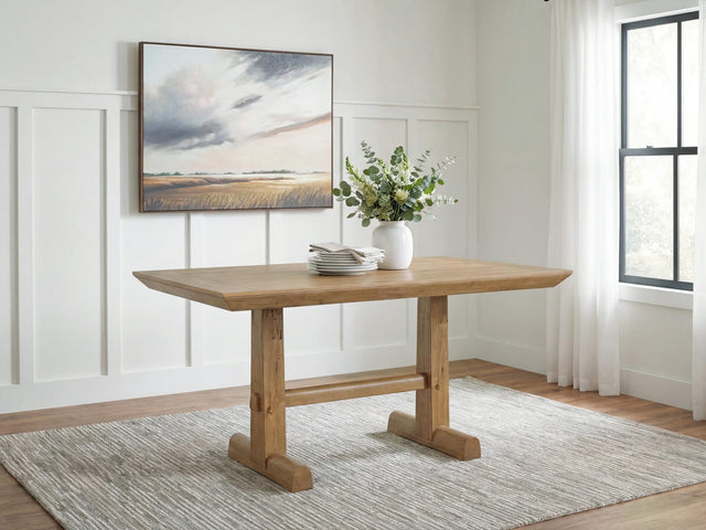 Ridgester Light Brown Counter Height Dining Table from Ella Furniture