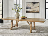 Ridgester Light Brown Dining Extension Table from Ella Furniture