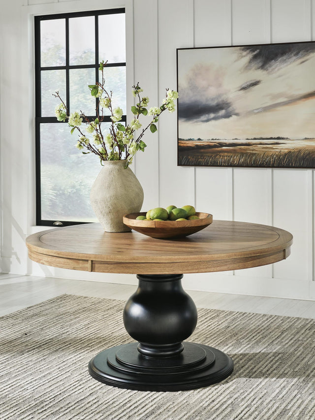 Ridgester Light Brown Dining Table from Ella Furniture