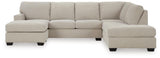 Riverfield Linen 2-Piece Sectional with Chaise from Ella Furniture