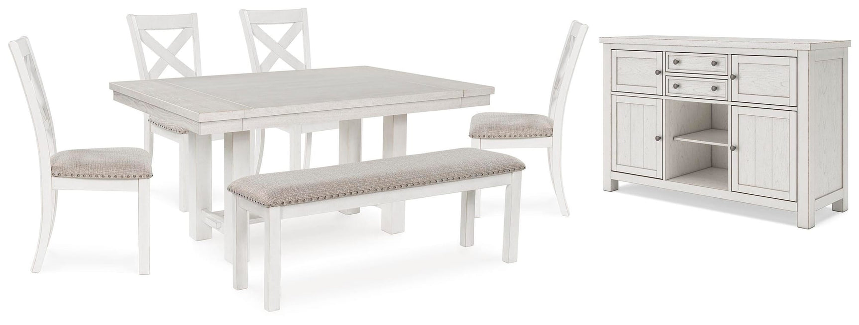 Robbinsdale Antique White Dining Set 2 view 2
