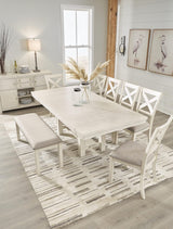 Robbinsdale Antique White Dining Set 2 room view