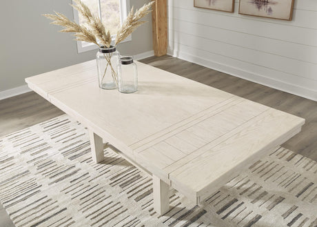 Robbinsdale Antique White Dining Set 2 detail view