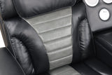 Robin Black Air Leather Power Reclining Sectional with Bluetooth and USB view 3