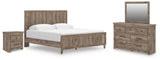 Rusticott Brown Panel Bedroom Set view 2