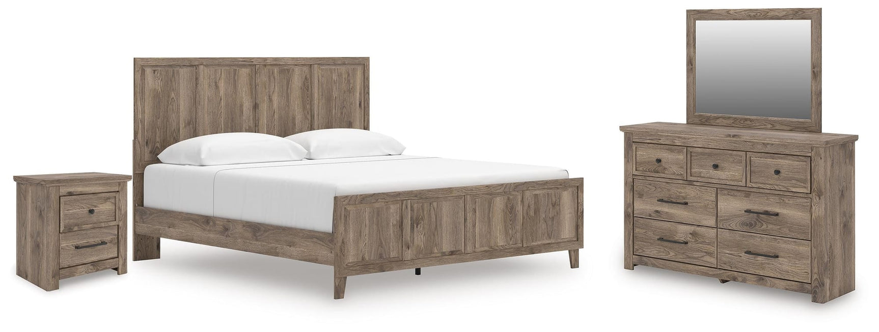 Rusticott Brown Panel Bedroom Set view 2
