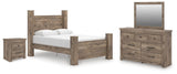 Rusticott Brown Poster Bedroom Set from Ella Furniture