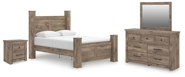 Rusticott Brown Poster Bedroom Set from Ella Furniture