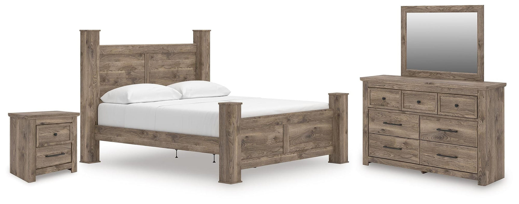 Rusticott Brown Poster Bedroom Set view 2