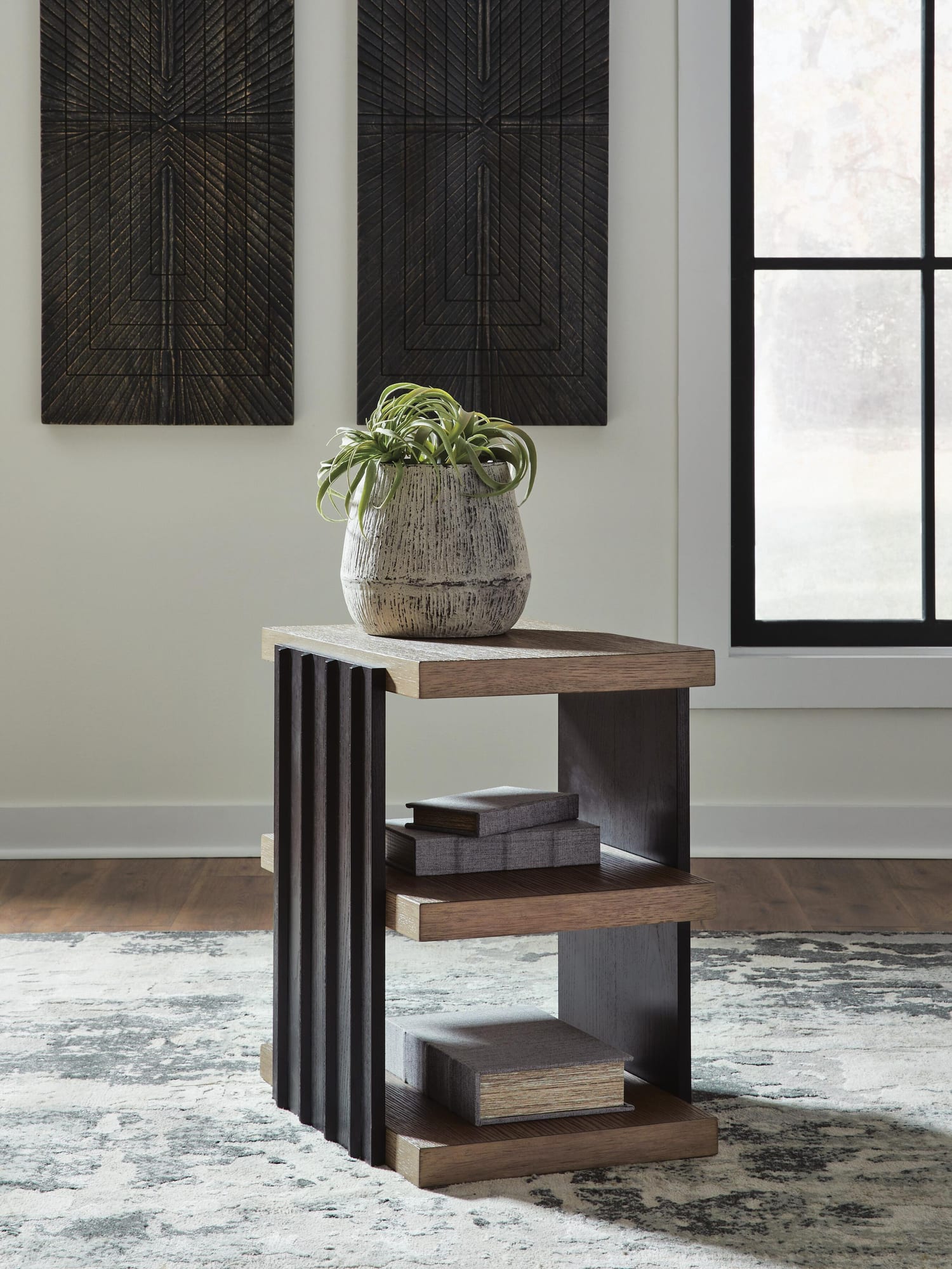 Rylandyn Black/Light Brown End Table from Ella Furniture
