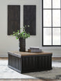 Rylandyn Black/Light Brown Lift-Top Coffee Table view 5