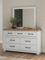 Savonport White/Brown Panel Bedroom Set view 2