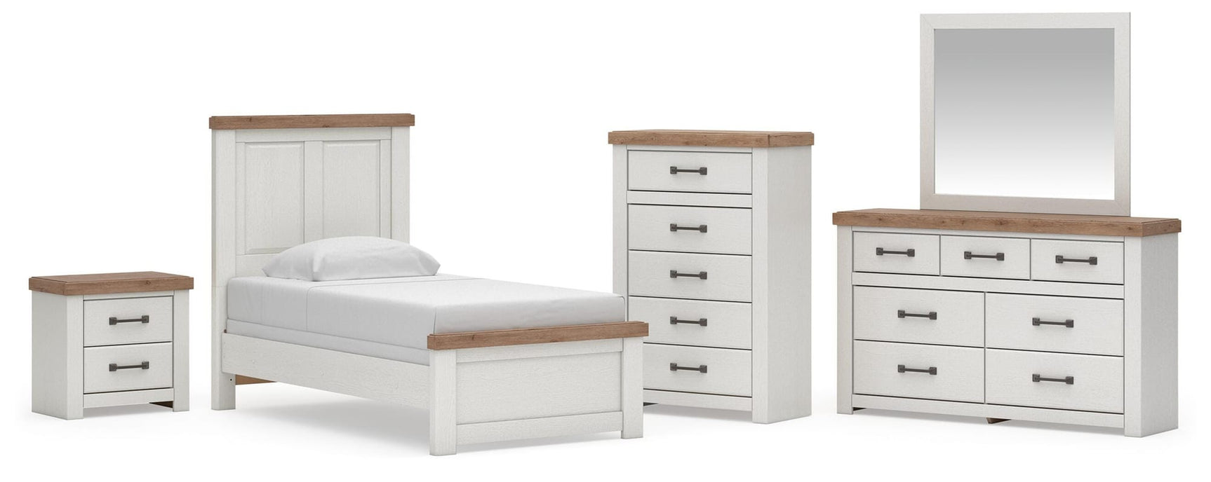 Savonport White/Brown Panel Bedroom Set view 23