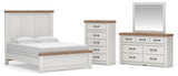 Savonport White/Brown Panel Bedroom Set view 41