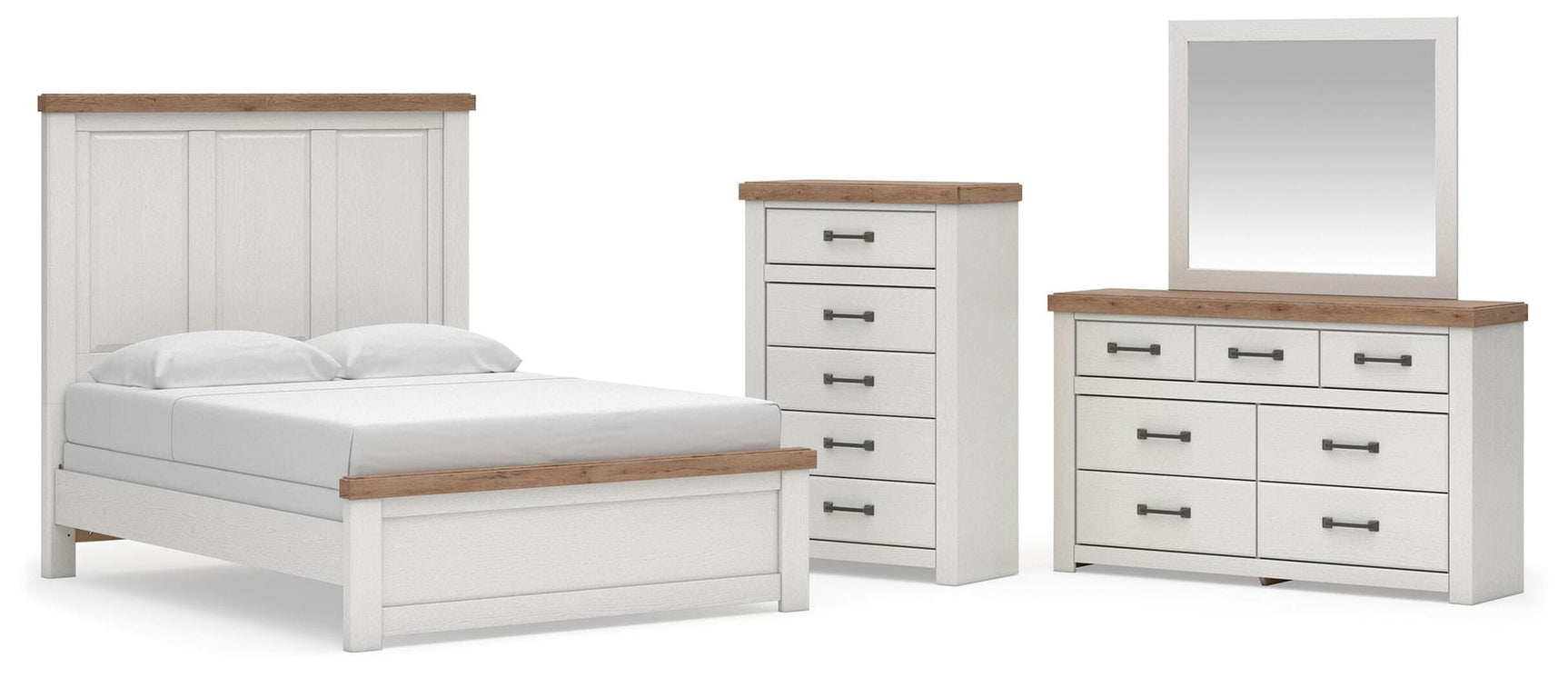 Savonport White/Brown Panel Bedroom Set view 41