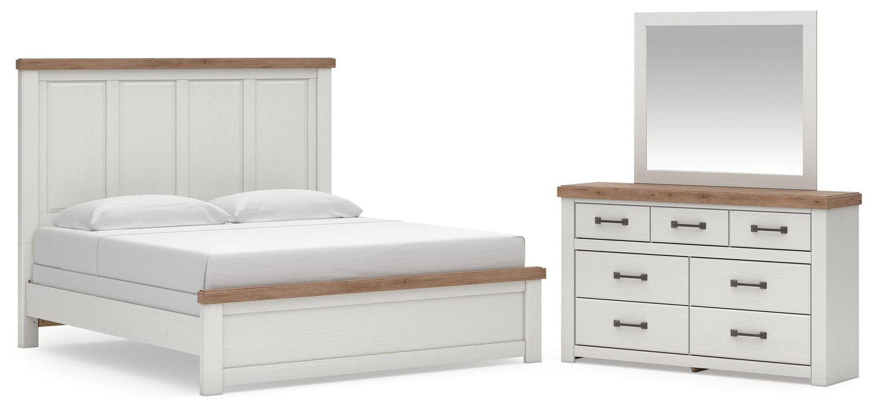 Savonport White/Brown Panel Bedroom Set view 48