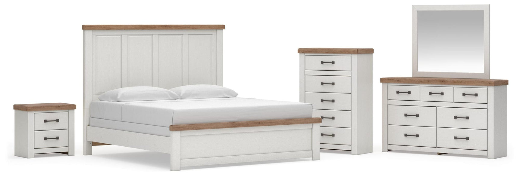 Savonport White/Brown Panel Bedroom Set view 54